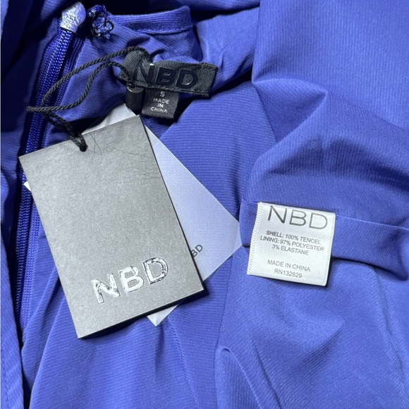 NBD Suki Fit & Flare Mini Dress in Deep Cobalt size S NWT - Picture 7 of 10